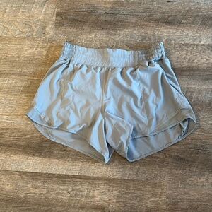 Lululemon hotty hot high rise short 4” long in grey